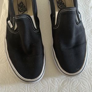 Vans Classic Slip-On™ Core Classics, black canvas, size 8.5